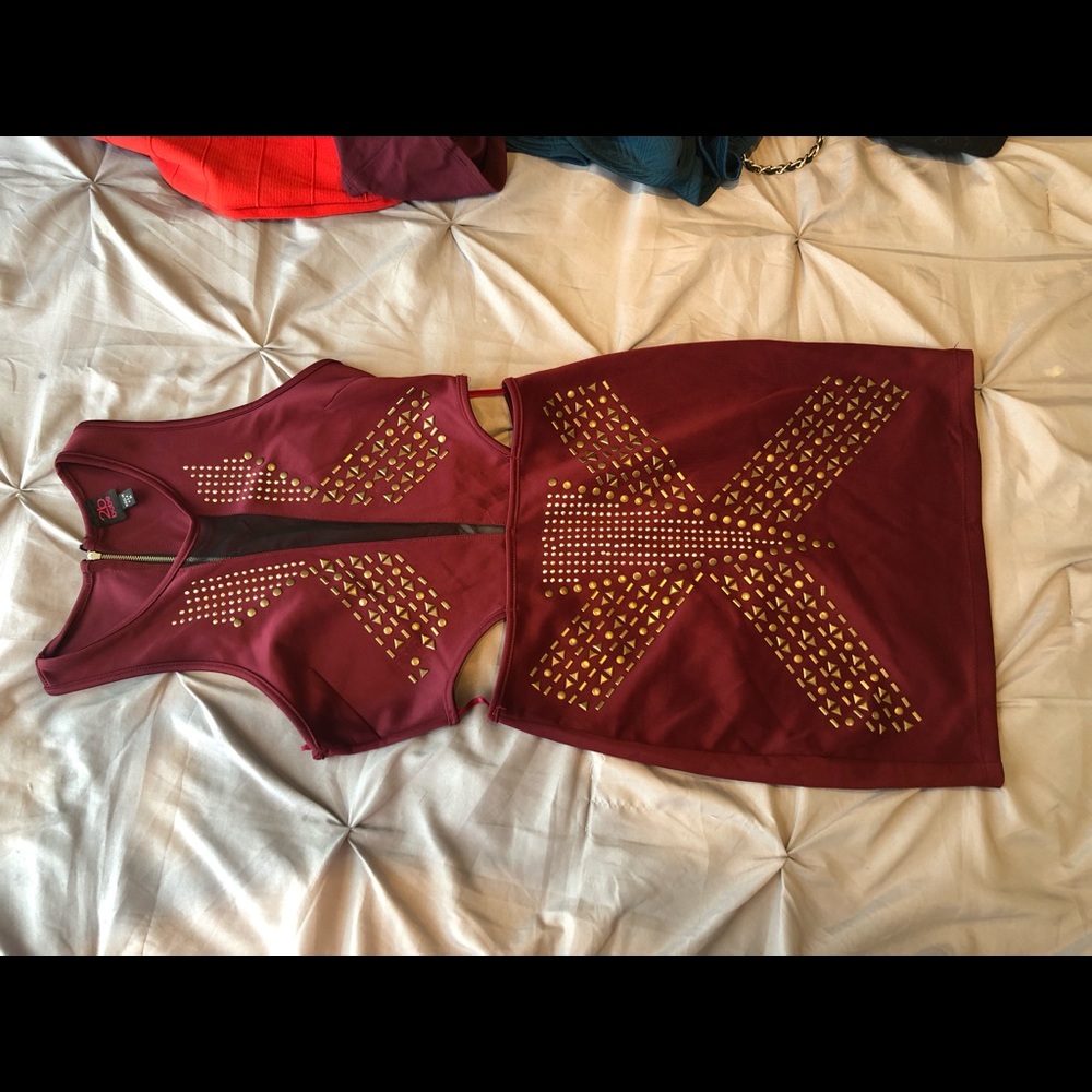 Burgundy Dress